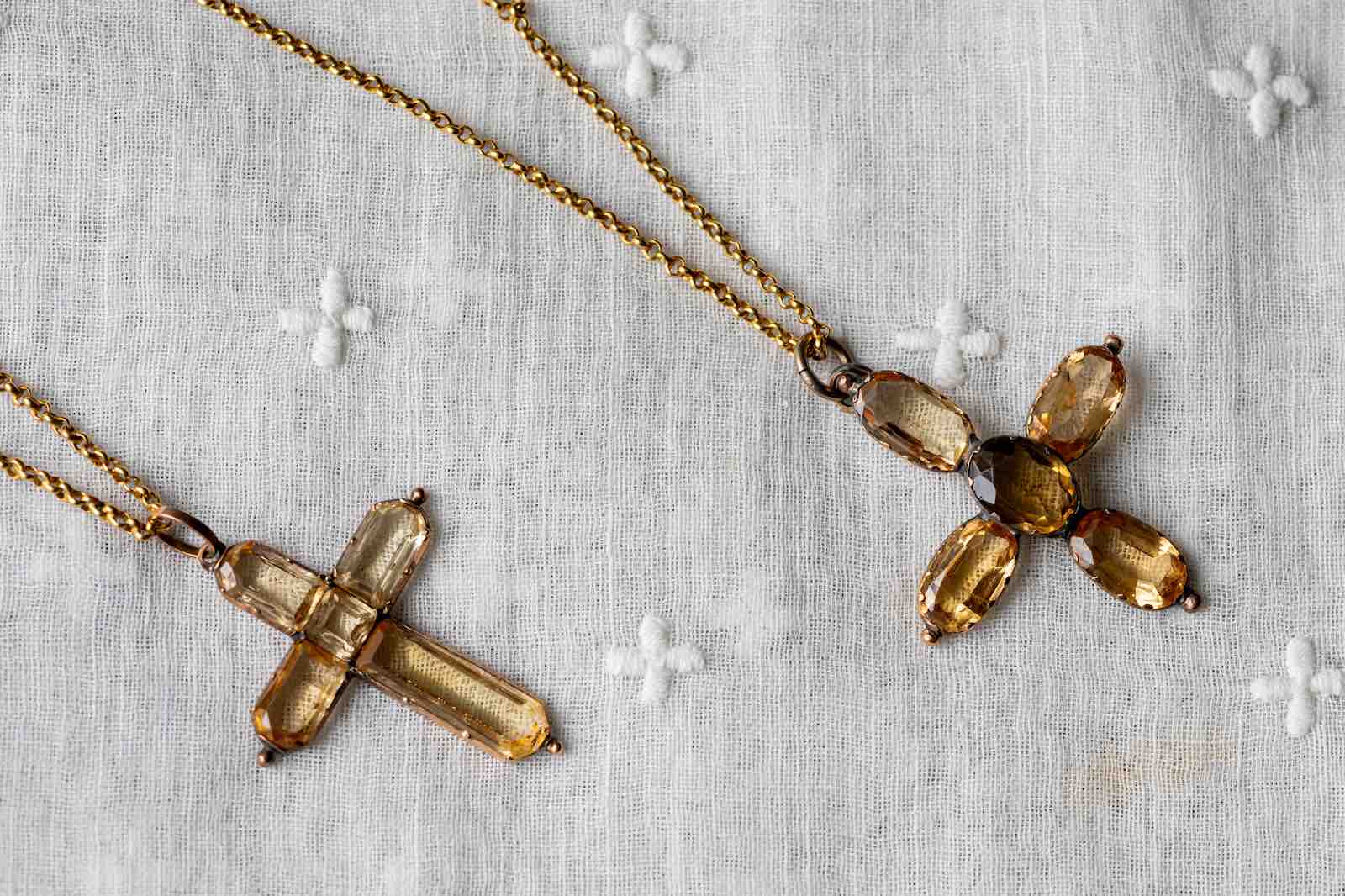 Jane and Cassandra Austen's topaz crosses