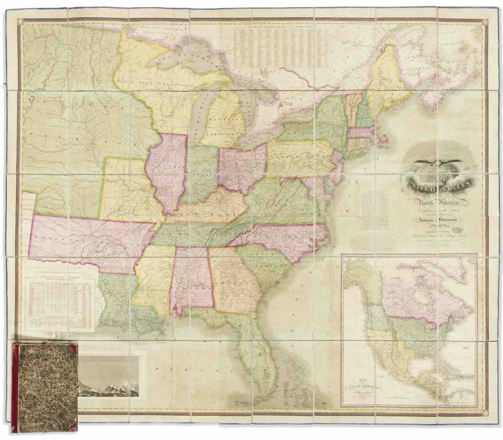 Map of the United States of North America Compiled from the Latest and Most Authentic Information, David H. Vance and James Hamilton Young, engraver,  Philadelphia, Anthony Finley, 1825