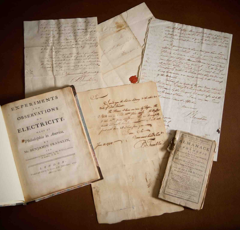Items from the Benjamin Franklin auction in June