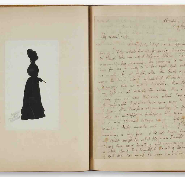 One of eight autograph letters signed by John Keats to his fiancée, Fanny Brawne