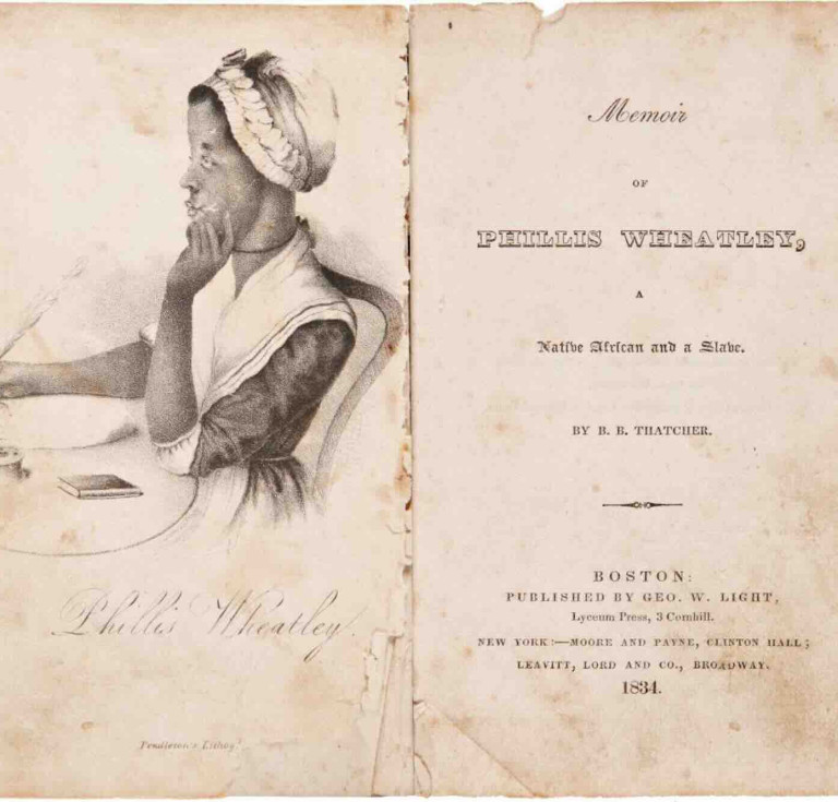 Frontispiece Portrait of Phillis Wheatley (1834) from the collection of Alvin A. Patrick Jr. is among the highlights of the coming season of exhibitions at the Grolier Club