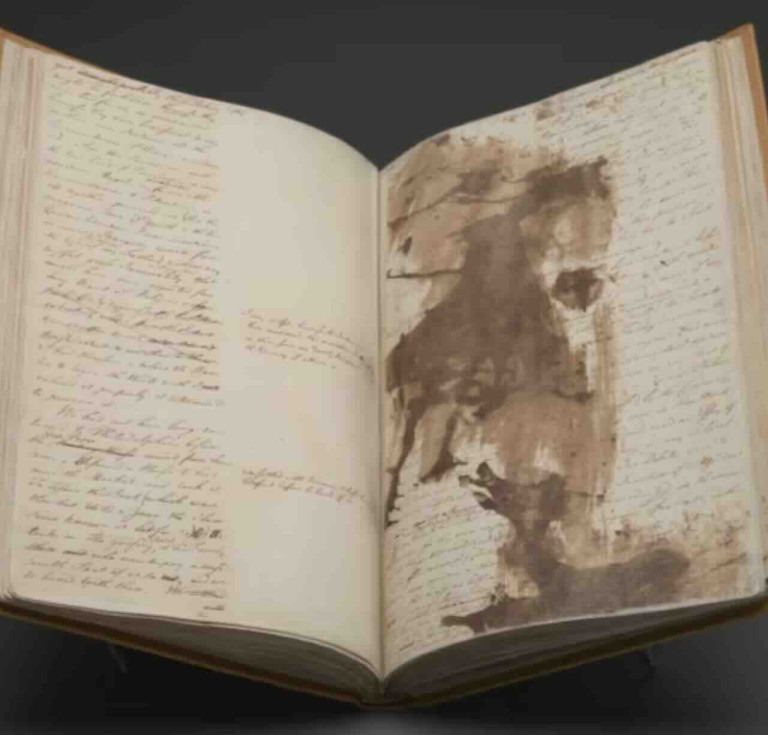 Benjamin Franklin, ink-stained draft of The Life of Benjamin Franklin, 1771-1789